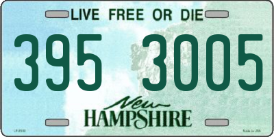 NH license plate 3953005