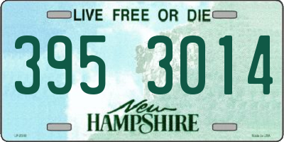 NH license plate 3953014