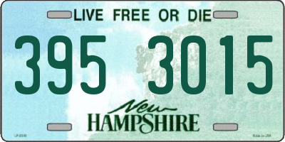 NH license plate 3953015