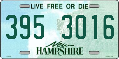 NH license plate 3953016