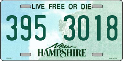 NH license plate 3953018