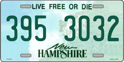 NH license plate 3953032