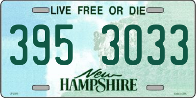 NH license plate 3953033
