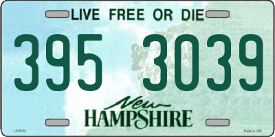 NH license plate 3953039