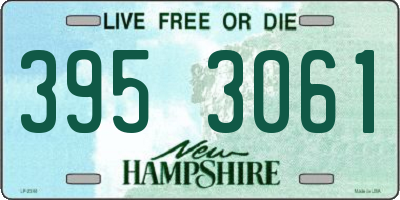 NH license plate 3953061