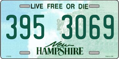 NH license plate 3953069