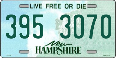 NH license plate 3953070