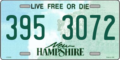 NH license plate 3953072