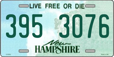 NH license plate 3953076