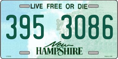 NH license plate 3953086