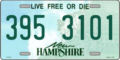NH license plate 3953101