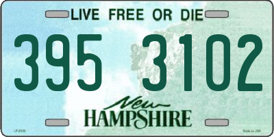 NH license plate 3953102