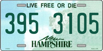 NH license plate 3953105
