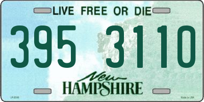 NH license plate 3953110