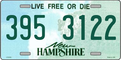 NH license plate 3953122