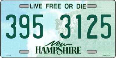 NH license plate 3953125