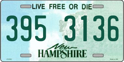 NH license plate 3953136