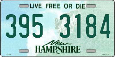 NH license plate 3953184