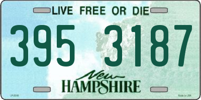 NH license plate 3953187