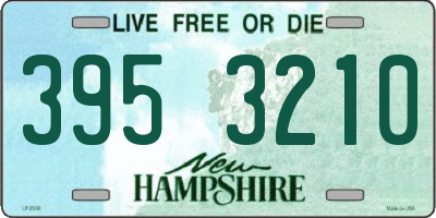NH license plate 3953210