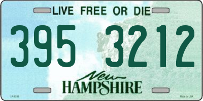 NH license plate 3953212