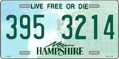 NH license plate 3953214