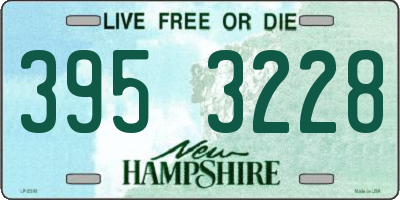 NH license plate 3953228