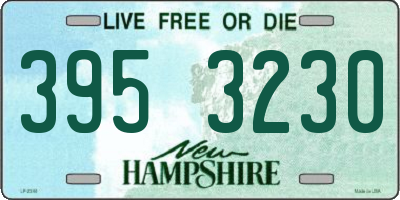 NH license plate 3953230