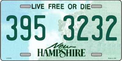 NH license plate 3953232