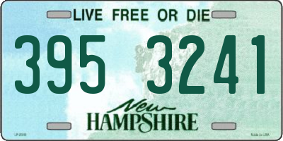 NH license plate 3953241