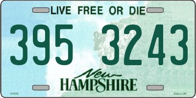 NH license plate 3953243