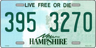 NH license plate 3953270