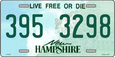 NH license plate 3953298