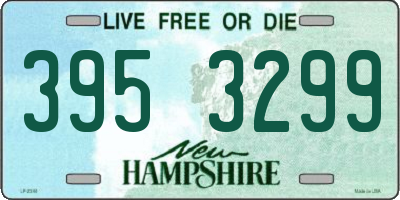 NH license plate 3953299