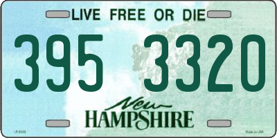 NH license plate 3953320