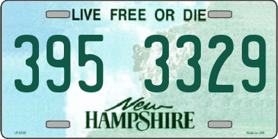 NH license plate 3953329