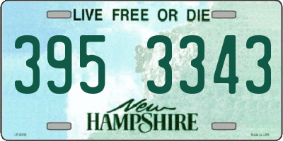 NH license plate 3953343