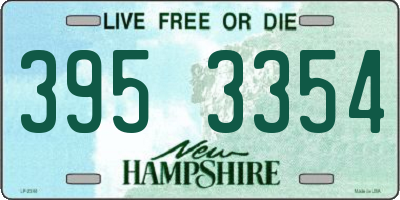 NH license plate 3953354