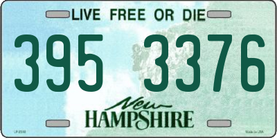 NH license plate 3953376