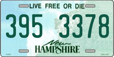 NH license plate 3953378