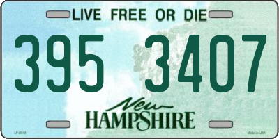 NH license plate 3953407