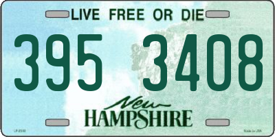 NH license plate 3953408
