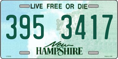 NH license plate 3953417