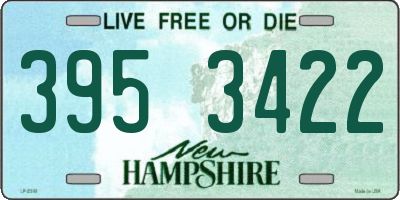 NH license plate 3953422