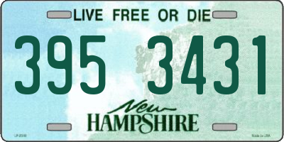 NH license plate 3953431