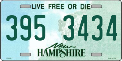 NH license plate 3953434