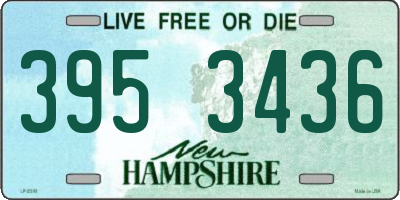 NH license plate 3953436