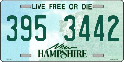 NH license plate 3953442
