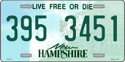 NH license plate 3953451