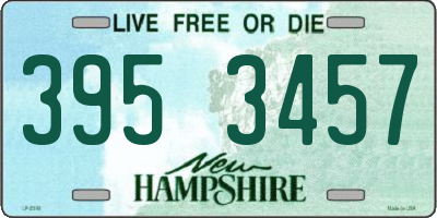 NH license plate 3953457